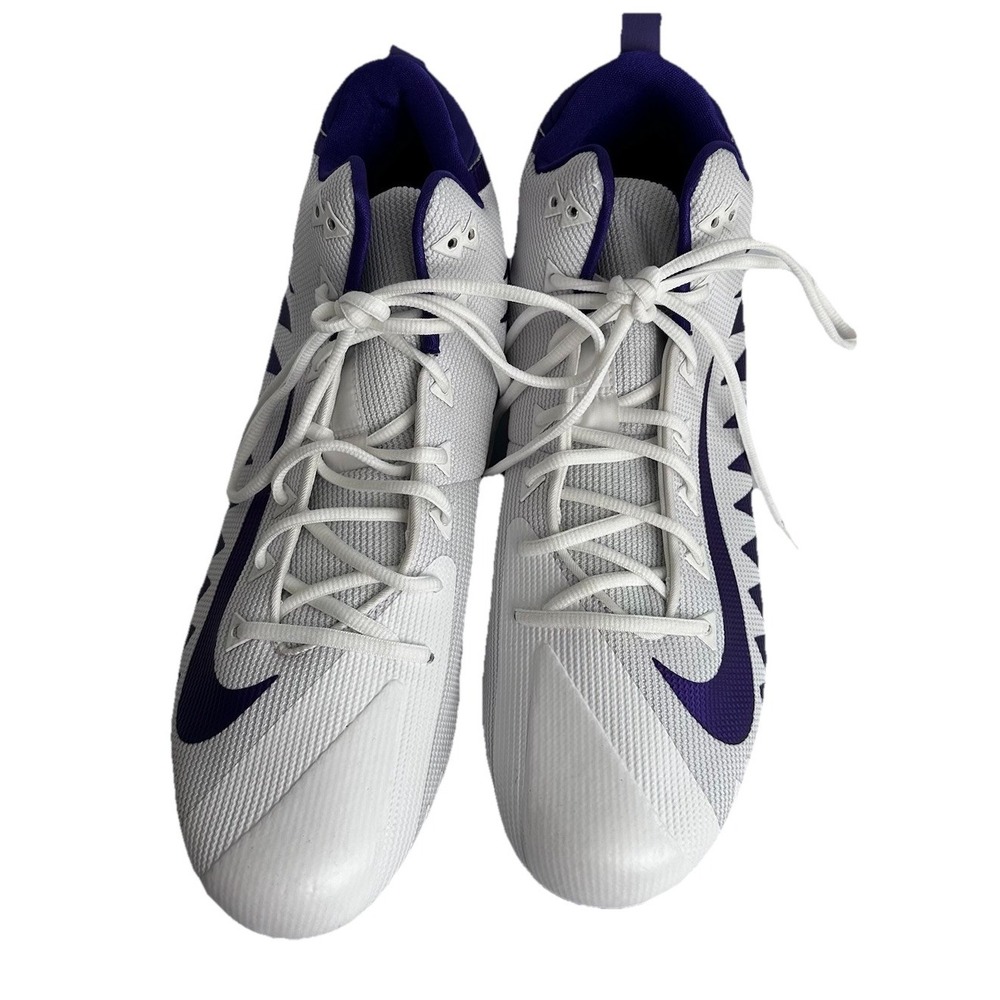 NWOT Nike Alpha Menace Pro Football Cleats Blue & White Mens Size  14 Purple &Wh